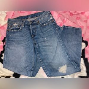 501 distressed Levi’s